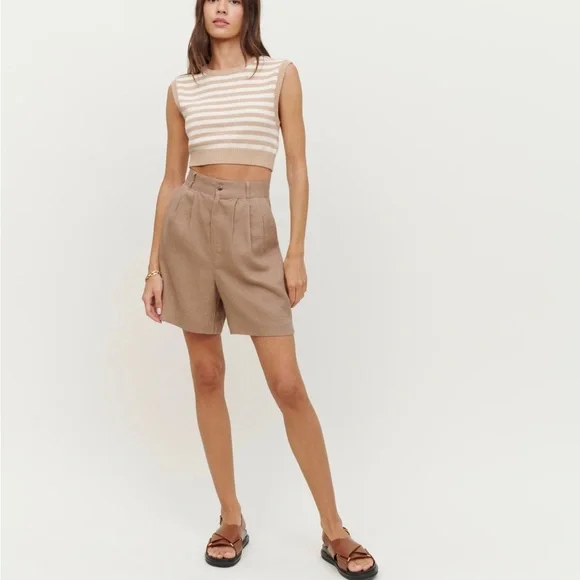Reformation Linen Short NWT - Picture 2 of 4